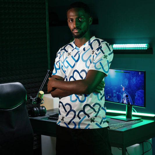 Emblem Jersey V Neck T