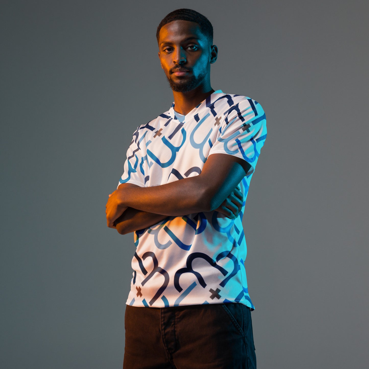 Emblem Jersey V Neck T