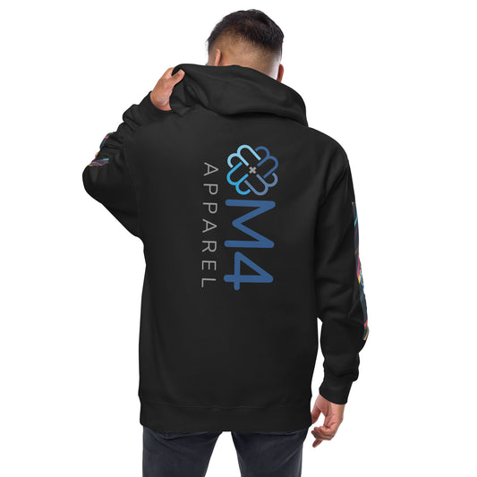 M4 Solo Unisex fleece zip up hoodie