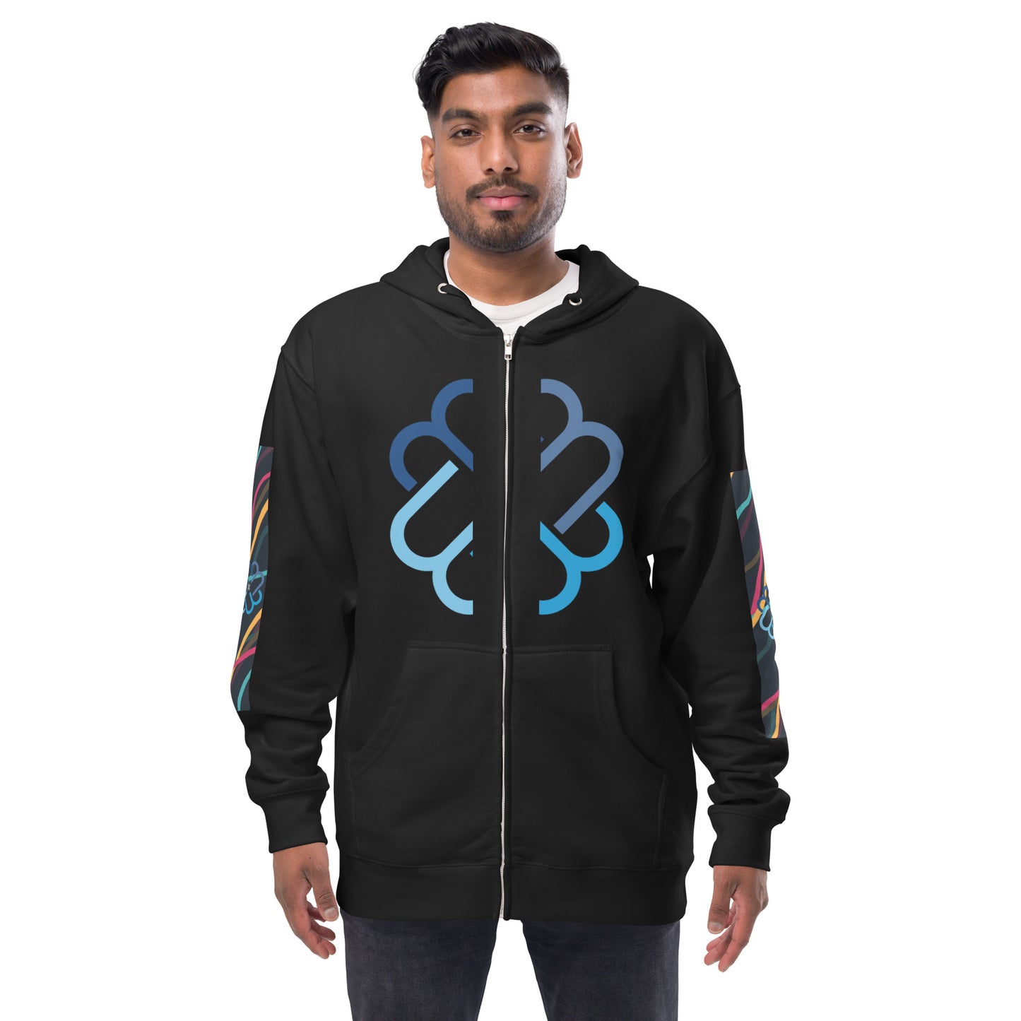 M4 Solo Unisex fleece zip up hoodie