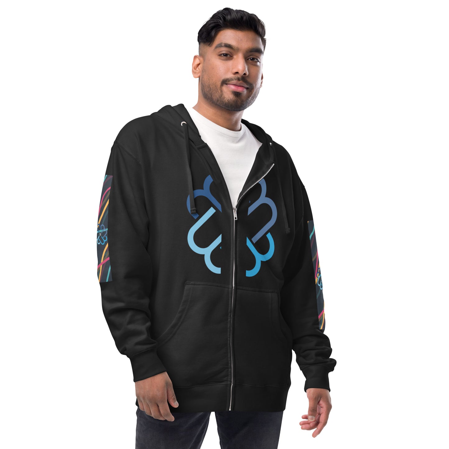 M4 Solo Unisex fleece zip up hoodie