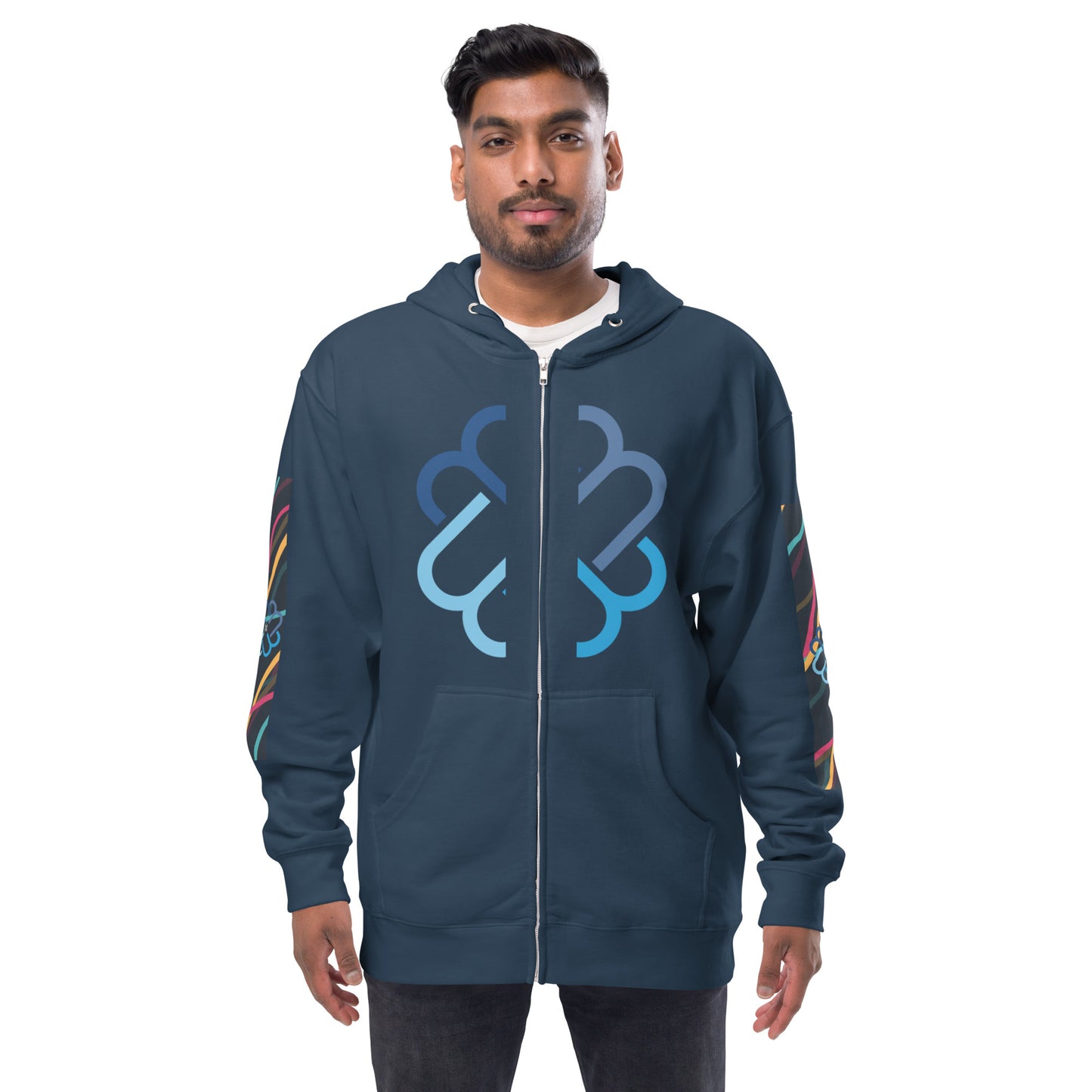 M4 Solo Unisex fleece zip up hoodie