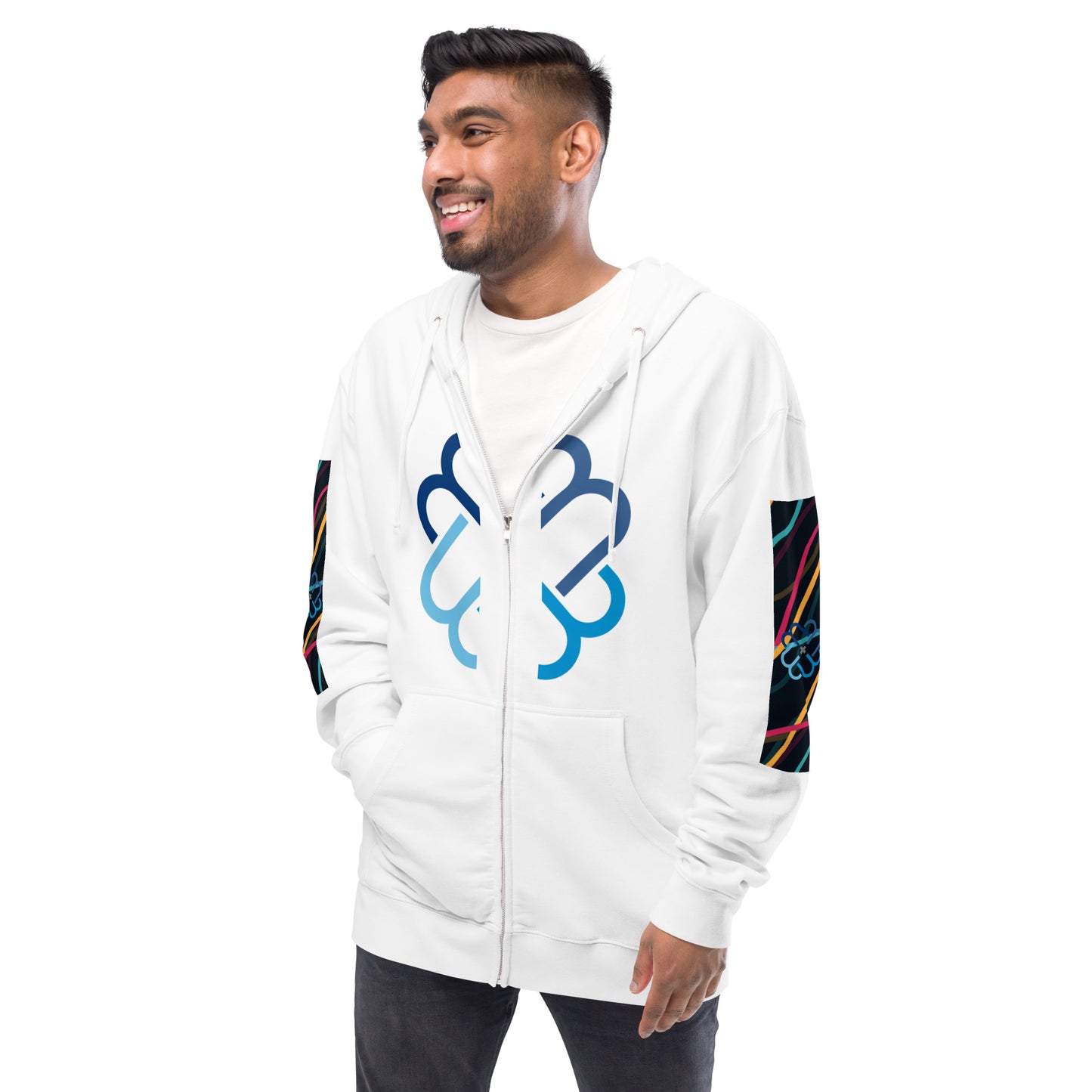 M4 Solo Unisex fleece zip up hoodie