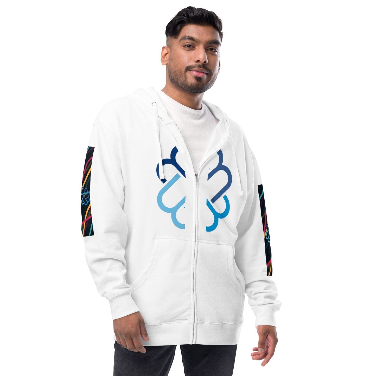 M4 Solo Unisex fleece zip up hoodie